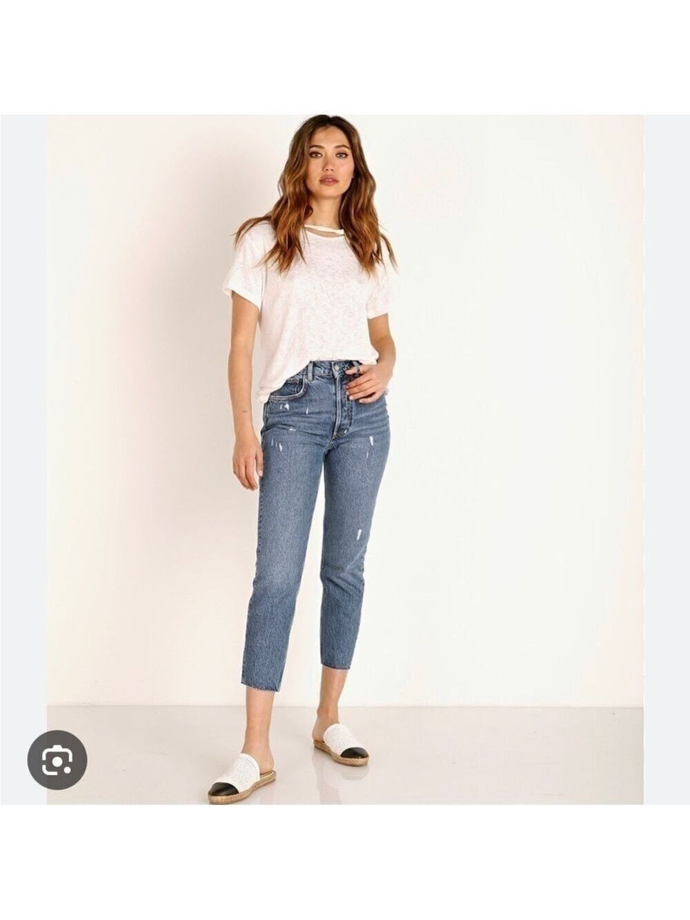 Boyish The Billy High Waist Ankle Skinny Jean City Lights Size 28”